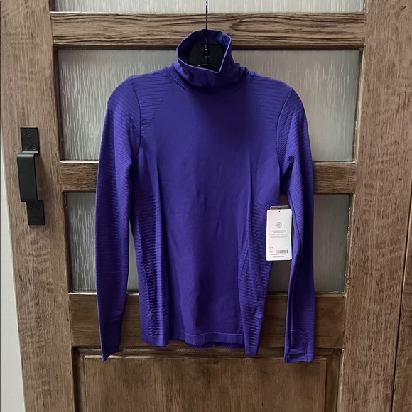 ATHLETA Flurry Blizzard Rib Turtleneck in Purple - Picture 4 of 15